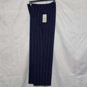 Pinstripe pull-on dress pants